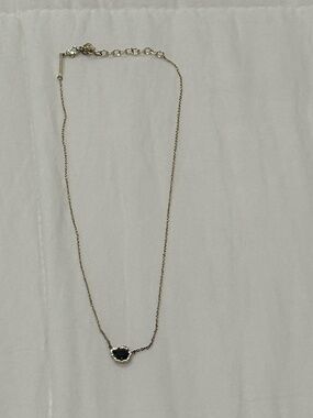 Kendra Scott Tess Necklace in Black and Gold